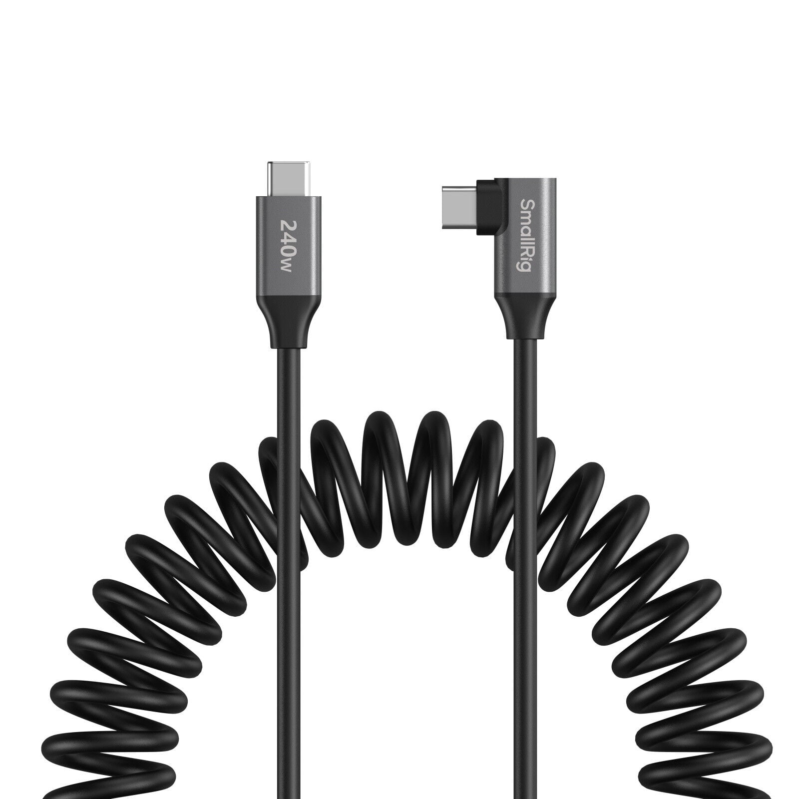 SmallRig 5730 PD 3.1 240W USB-C Sarmal Veri Kablosu (Düzden Açılıya) 34 cm-140 cm