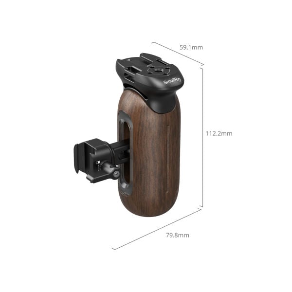 SmallRig 5239 Ahşap Yan Sap NATO Kelepçeli