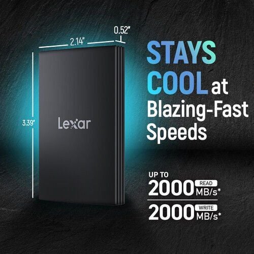 Lexar 2TB ARMOR 700 USB 3.2 Gen 2000 MB/s Read 2000 Mb/s Write Taşınabilir SSD