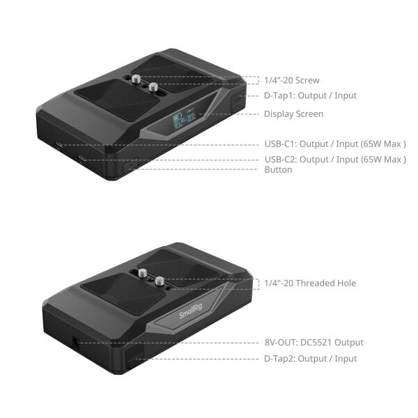 SmallRig 5248 CB75 Kamera Taban Batarya Kiti