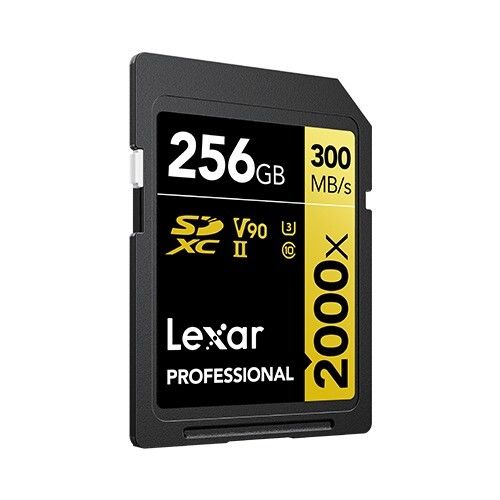 Lexar 256GB 2000x Professional SDXC RDR UII V90 Hafıza Kartı