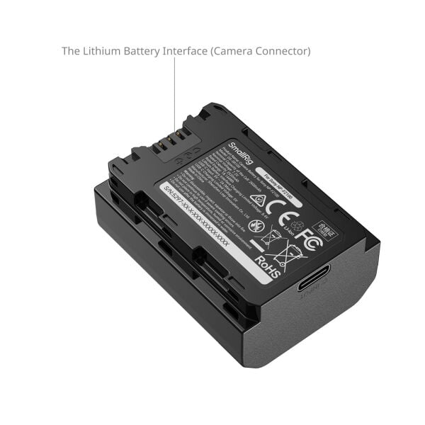 SmallRig 5297 Sony NP-FZ100  için Güç Göstergeli  USB-C Kamera Bataryası