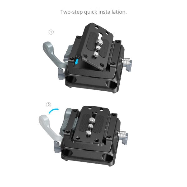 SmallRig 5366 Manfrotto 501-Type  için 15 mm Çift Çubuk Kelepçeli Montaj Plakası Kiti