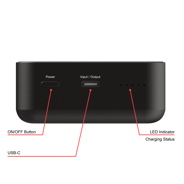 VERBATIM 32223 Magsafe 20000 Mah Manyetik Kablosuz Powerbank Siyah