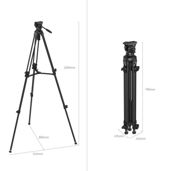 SmallRig AD-50 4684 Hafif Video Tripod  Lite