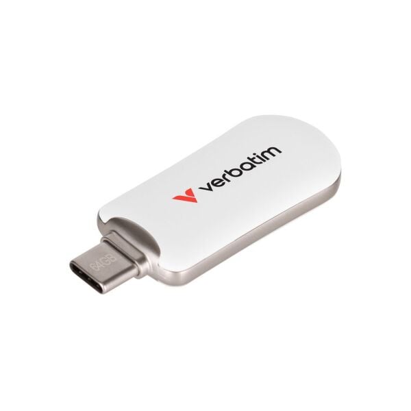 VERBATIM 30228  Plectra USB-C Flash Drive White 64GB