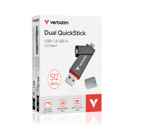 VERBATIM 32042 Dual Quickstick USB-A/C 512GB