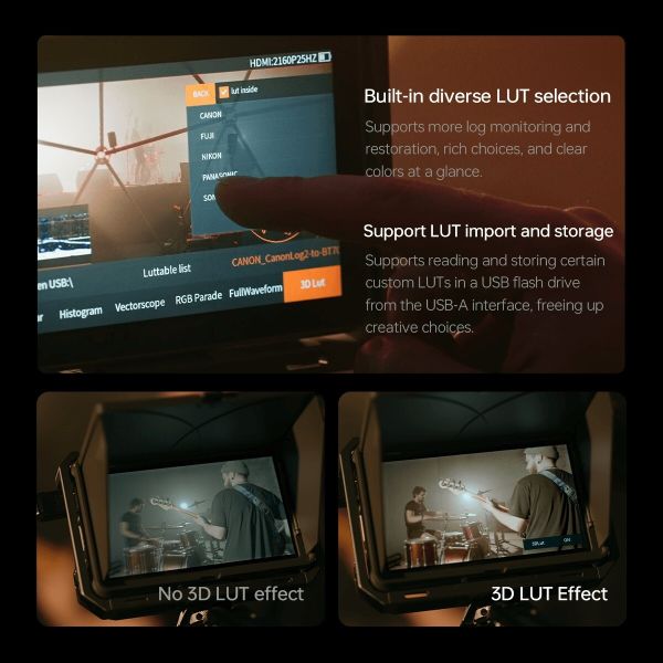 Viltrox DC-X3 6'' HDMI/SDI Dokunmatik Kamera Üstü Monitör