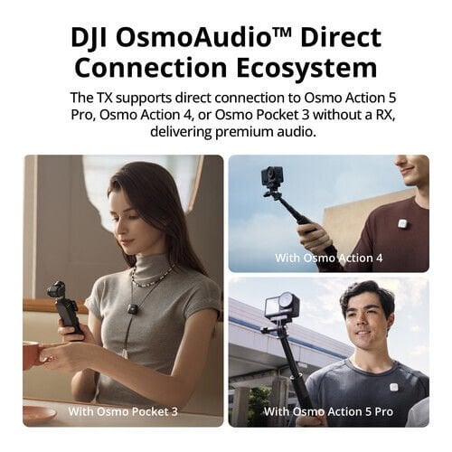 DJI Mic Mini Kablosuz Yaka Mikrofonu (Tekli)