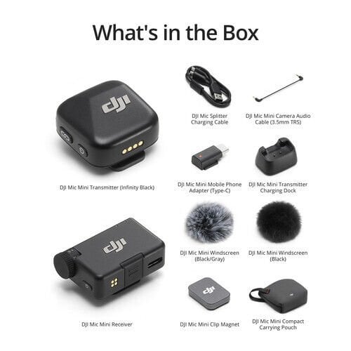DJI Mic Mini (Tek Kişilik) Kablosuz Yaka Mikrofonu