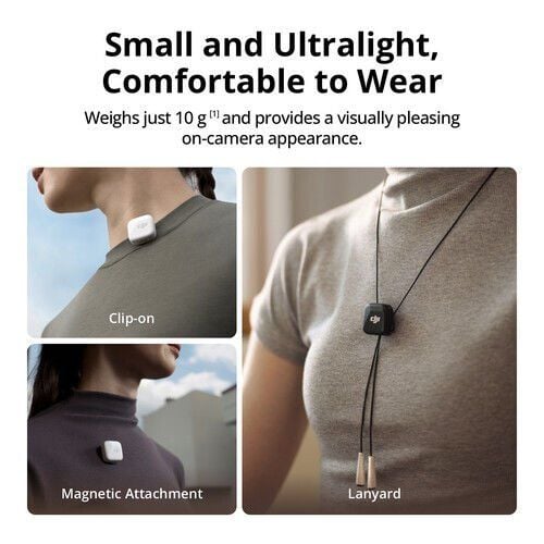 DJI Mic Mini 2 Kişilik Kompakt Dijital Kablosuz Mikrofon