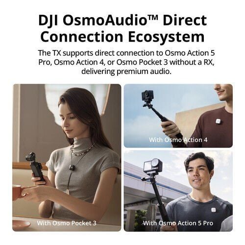 DJI Mic Mini 2 Kişilik Kompakt Dijital Kablosuz Mikrofon