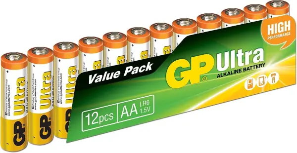 GP Ultra LR6 1.5 V AA Kalın Kalem Pil - 12′li Ekonomik Paket
