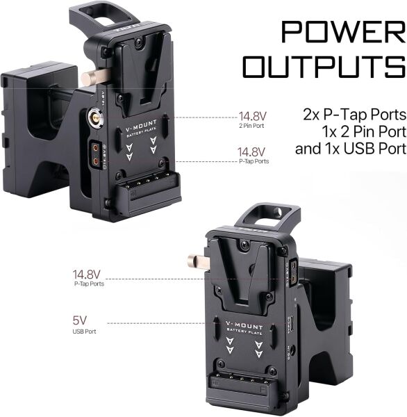 Tilta ES-T20-BTP-V Sony FX6 İçin V Mount Pil Plakası