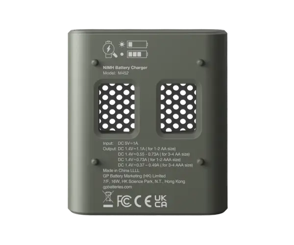 GP RECYKO B441 Pil Şarj Aleti + 2600 mAh 4'lü Şarjlı AA Kalem Pil