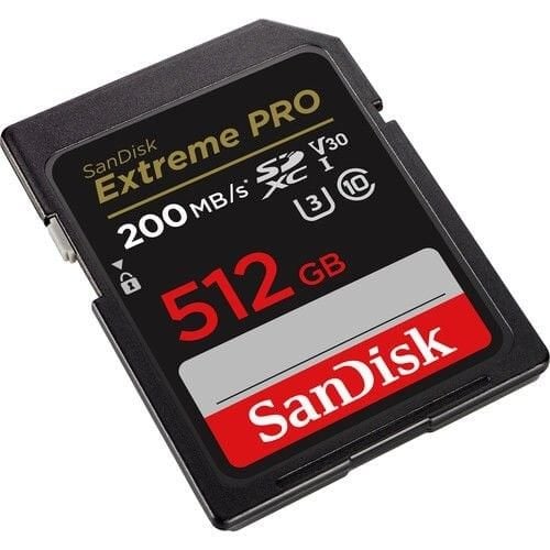 SanDisk 512GB V30 Extreme Pro SDHC/SDXC Hafıza Kartı 200MB/s