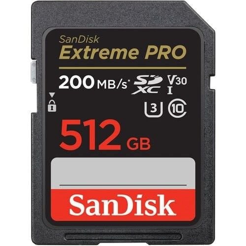 SanDisk 512GB V30 Extreme Pro SDHC/SDXC Hafıza Kartı 200MB/s