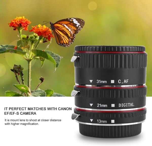 OEM  Extension Tüp Otomatik Makro Uzatma Tüpü Seti C.AF Canon için