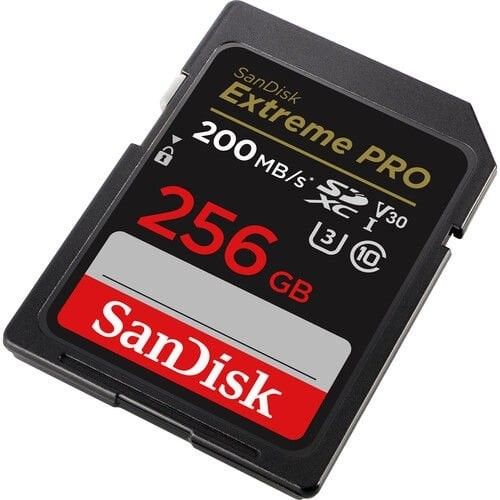 SanDisk 256GB V30 Extreme Pro SDHC/SDXC Hafıza Kartı 200MB/s