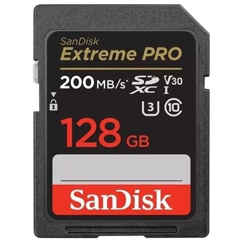 SanDisk 128GB V30 Extreme Pro SDHC/SDXC Hafıza Kartı 200MB/s