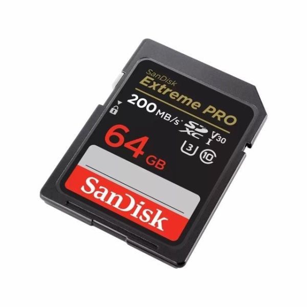 SanDisk 64GB V30 Extreme Pro SDHC/SDXC Hafıza Kartı 200MB/s