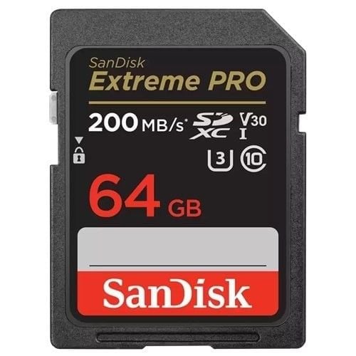 SanDisk 64GB V30 Extreme Pro SDHC/SDXC Hafıza Kartı 200MB/s
