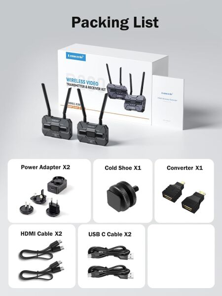LEMORELE R200 1080 HDMI Kablosuz Görüntü Aktarım Cıhaz