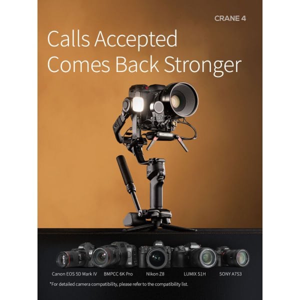 Zhiyun CRANE 4 Combo Kamera El Gimbalı