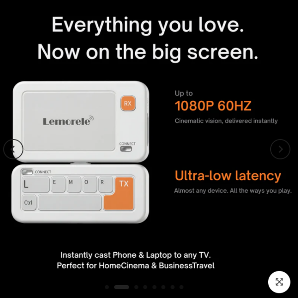 LEMORELE P400  Kablosuz HDMI/TYPC  Verici ve Alıcı Kiti