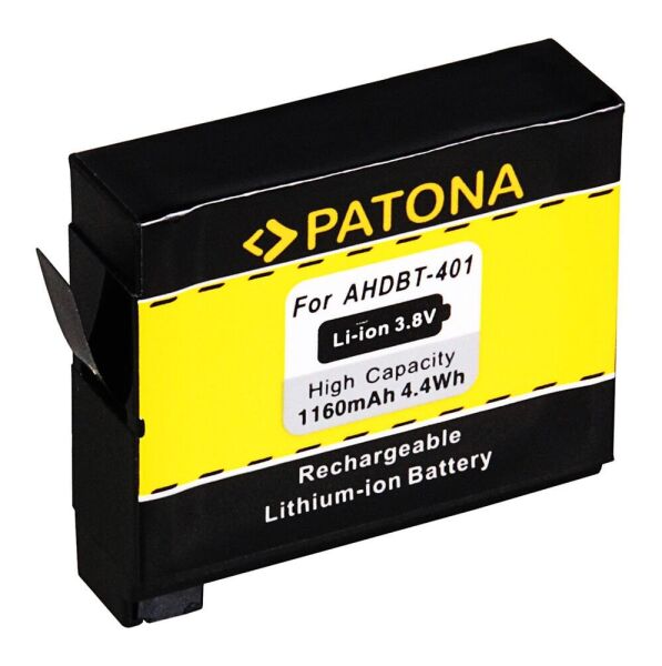 Patona 1235 Standart Batarya GoPro AHDBT-401 Hero 4+