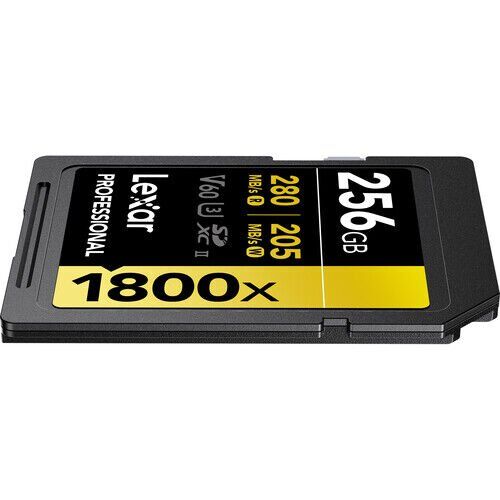 Lexar SD 256GB Professional 1800x UHS-II SDXC Hafıza Kartı (GOLD Serisi)